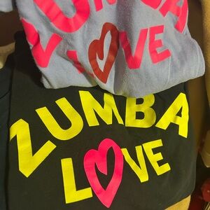 Zumba Fitness Short Sleeve Tees - Pink and Yellow